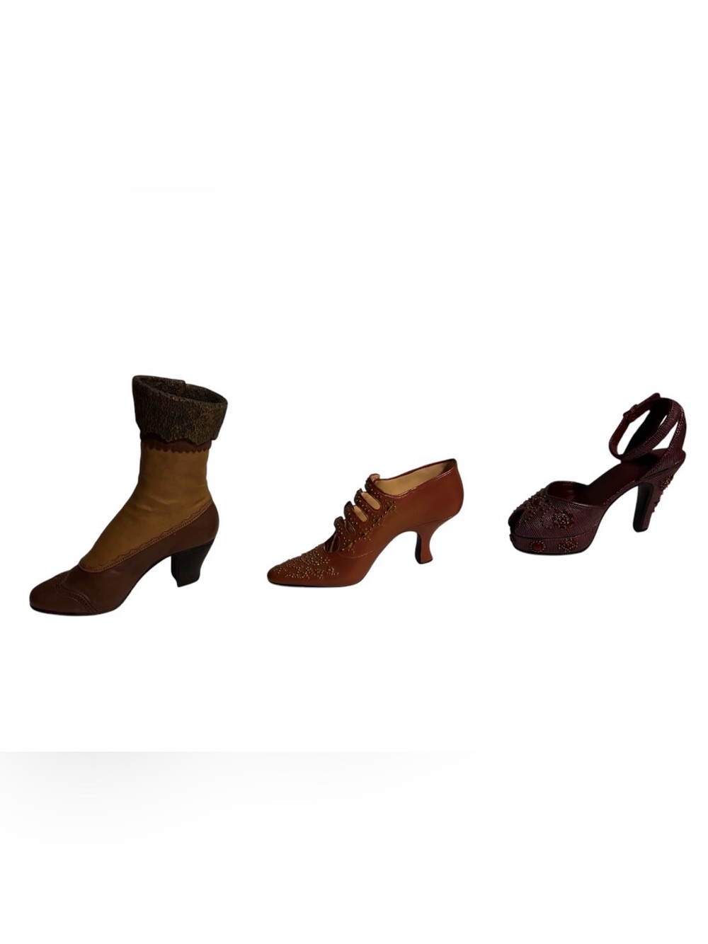 miniature collectibles from the "Just the Right Shoe" by Raine